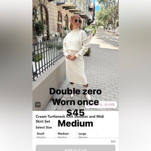 Double Zero sweater dress set